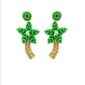 🌻BOGO NEW Palm Tree Seed Bead Post Earrings